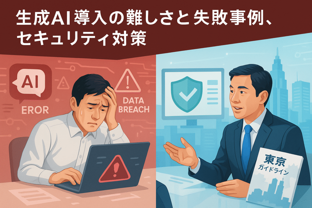 生成AI導入の難しさと失敗事例、セキュリティ対策