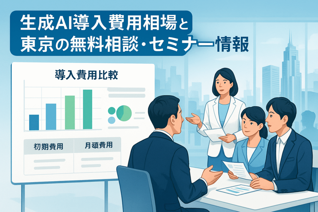 生成AI導入費用相場と東京の無料相談・セミナー情報