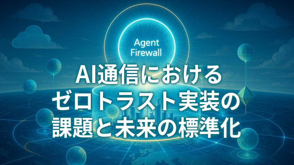 7.AI通信におけるゼロトラスト実装の課題と未来の標準化