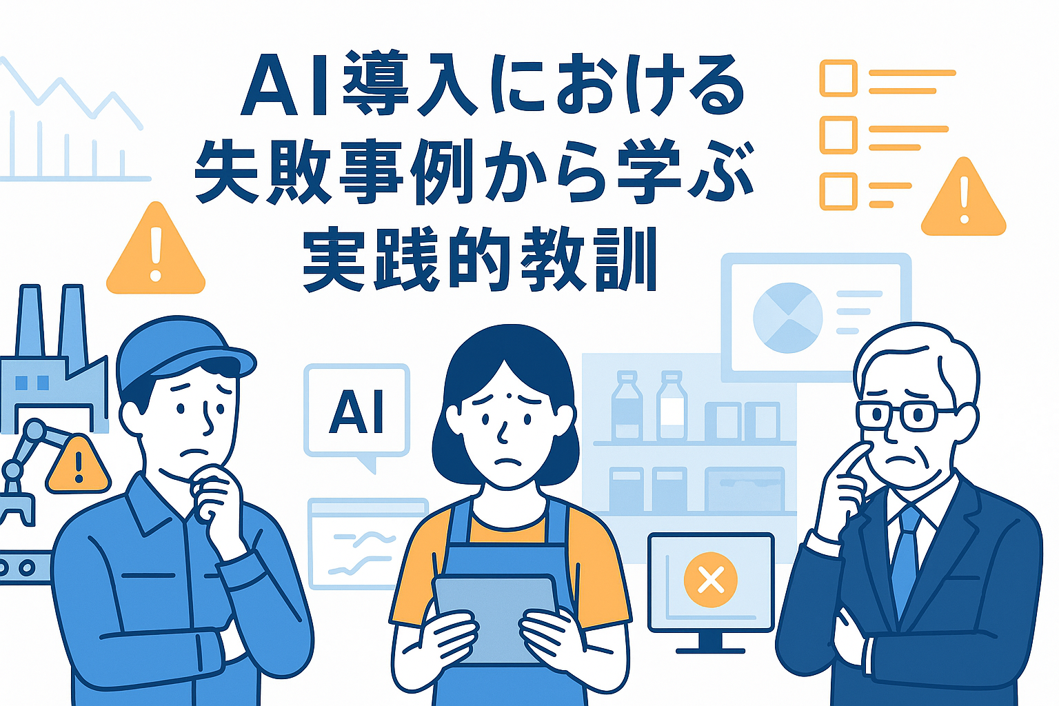 AI導入における失敗事例から学ぶ実践的教訓