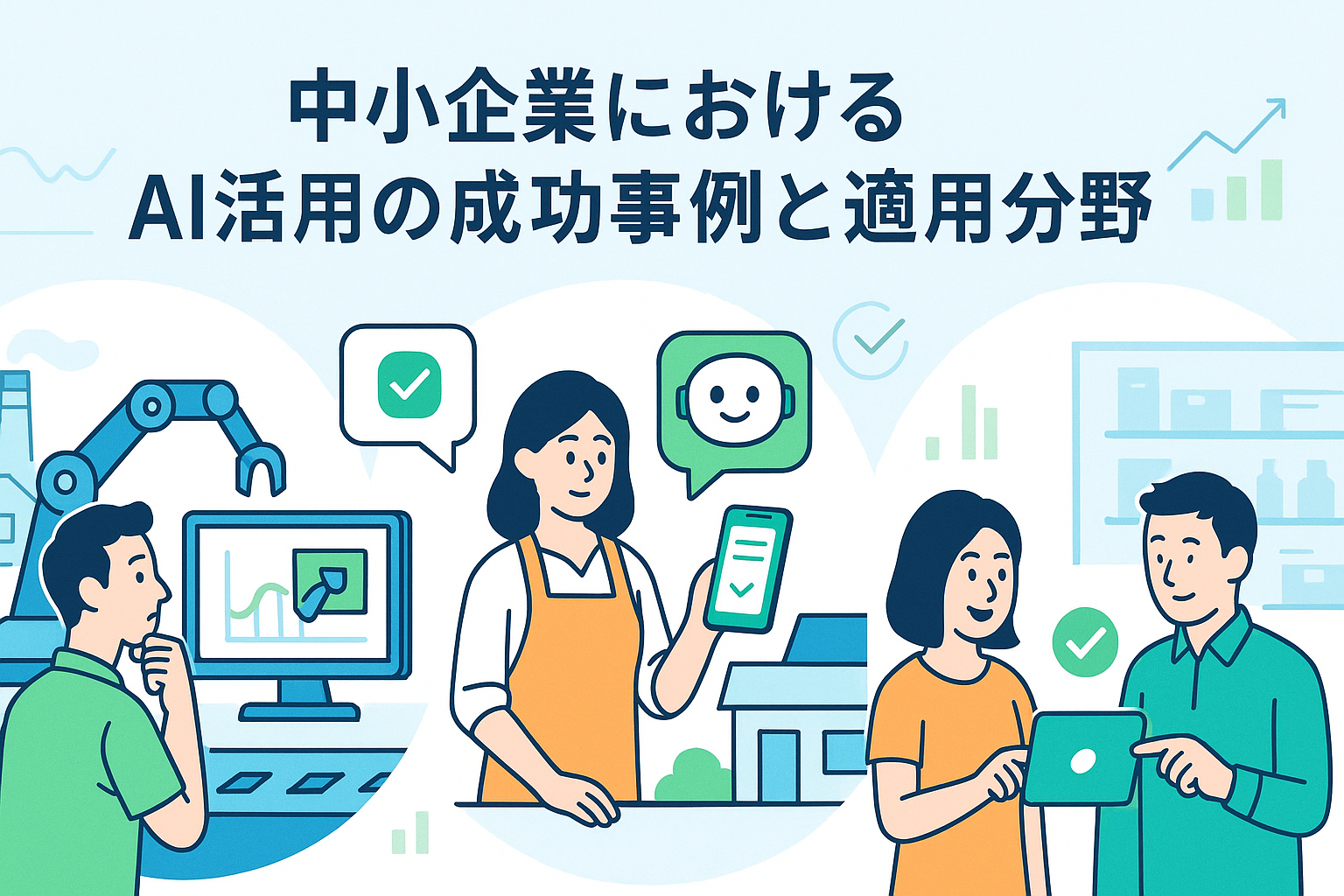 中小企業におけるAI活用の成功事例と適用分野