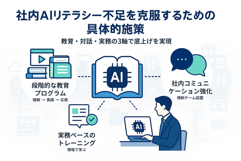 社内AIリテラシー不足を克服するための具体的施策