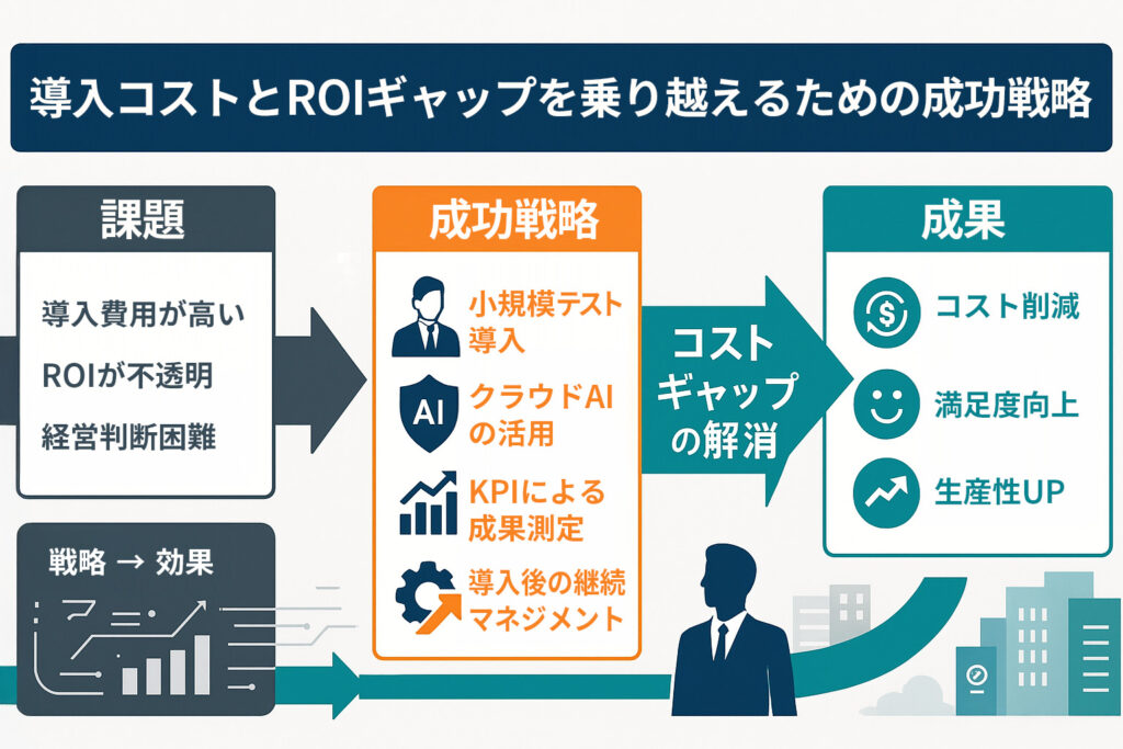 導入コストとROIギャップを乗り越えるための成功戦略