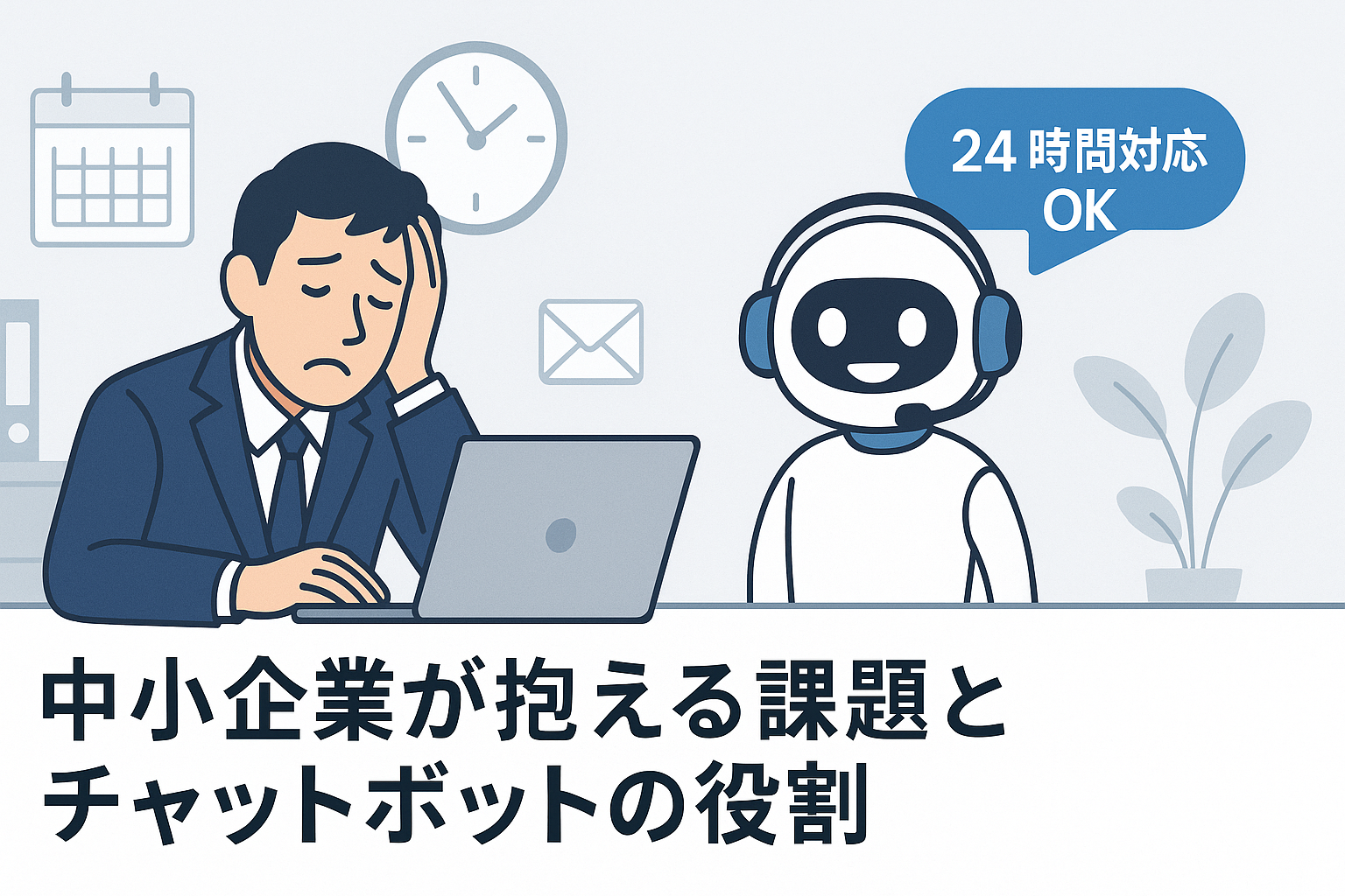 中小企業が抱える課題とチャットボットの役割