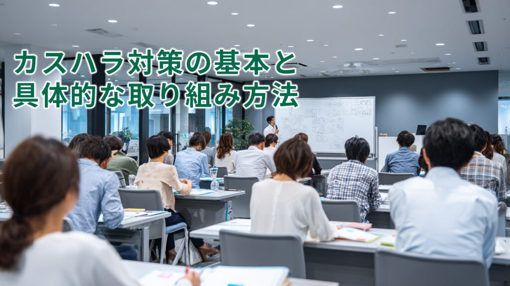 カスハラ対策の基本と具体的な取り組み方法