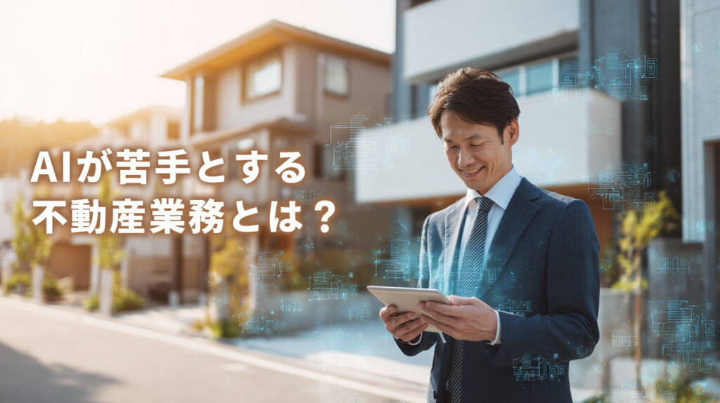 AIが苦手とする不動産業務とは？