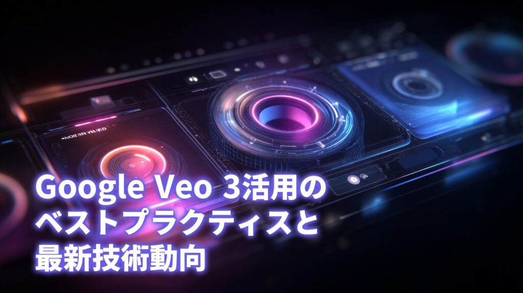 Google Veo 3活用のベストプラクティスと最新技術動向