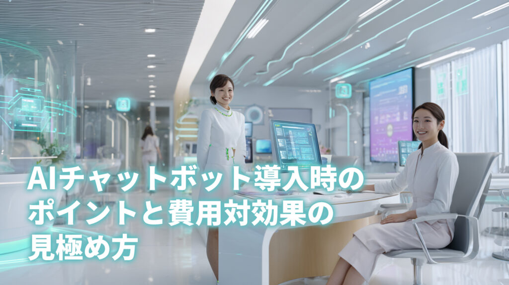 AIチャットボット導入時のポイントと費用対効果の見極め方