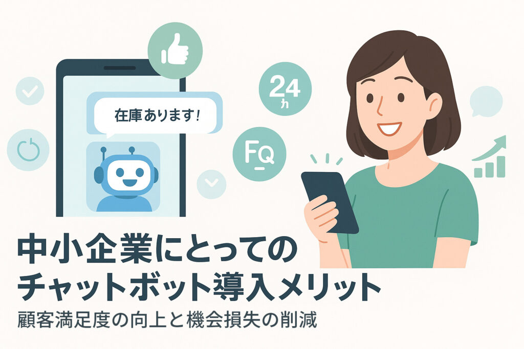 中小企業にとってのチャットボット導入メリット