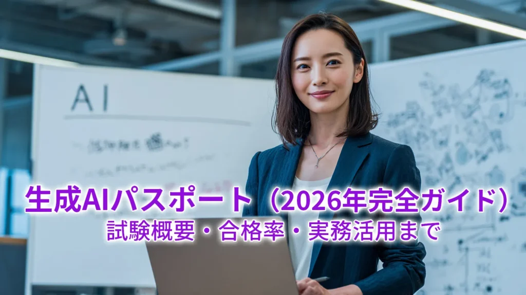 生成AIパスポート 資格(2026年完全ガイド):試験概要・合格率・実務活用まで