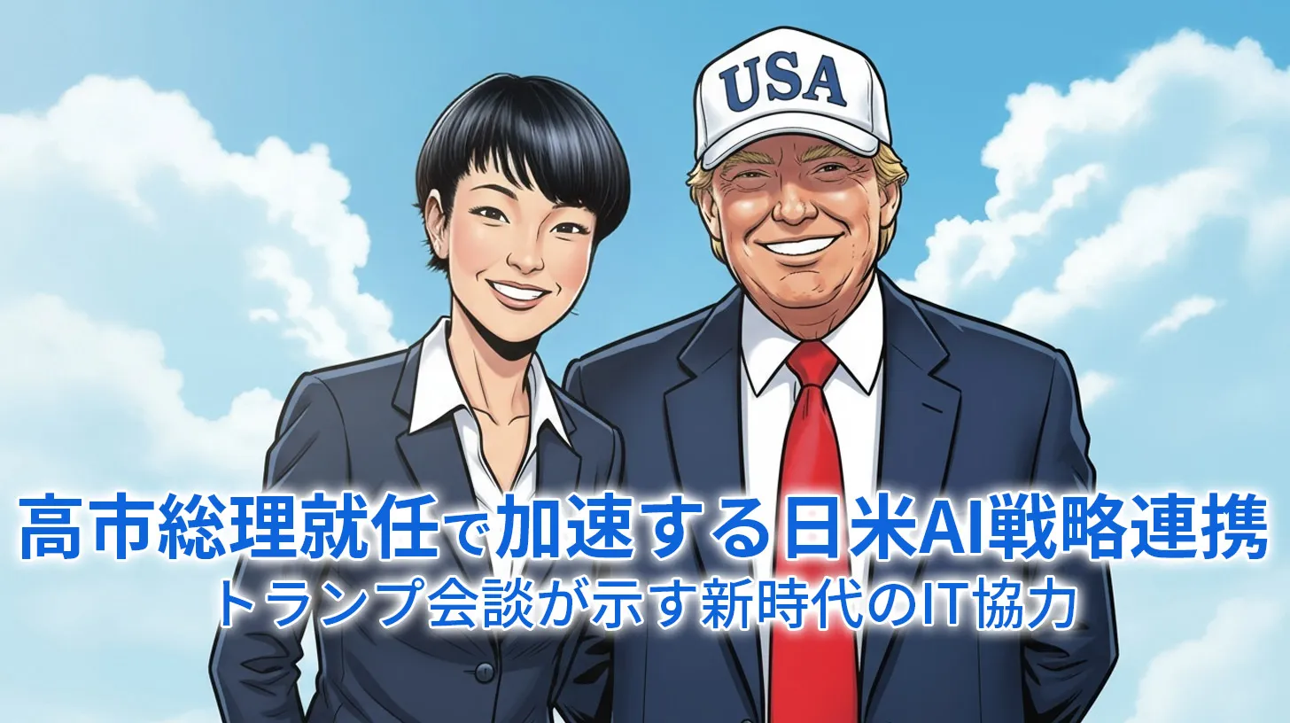 高市総理就任で加速する日米AI戦略連携 — トランプ会談が示す新時代のIT協力