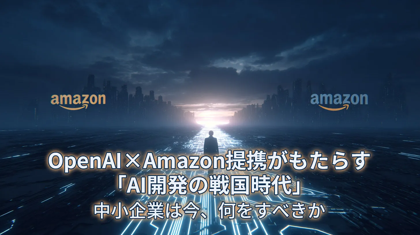 OpenAI×Amazon提携がもたらす「AI開発の戦国時代」──中小企業は今、何をすべきか