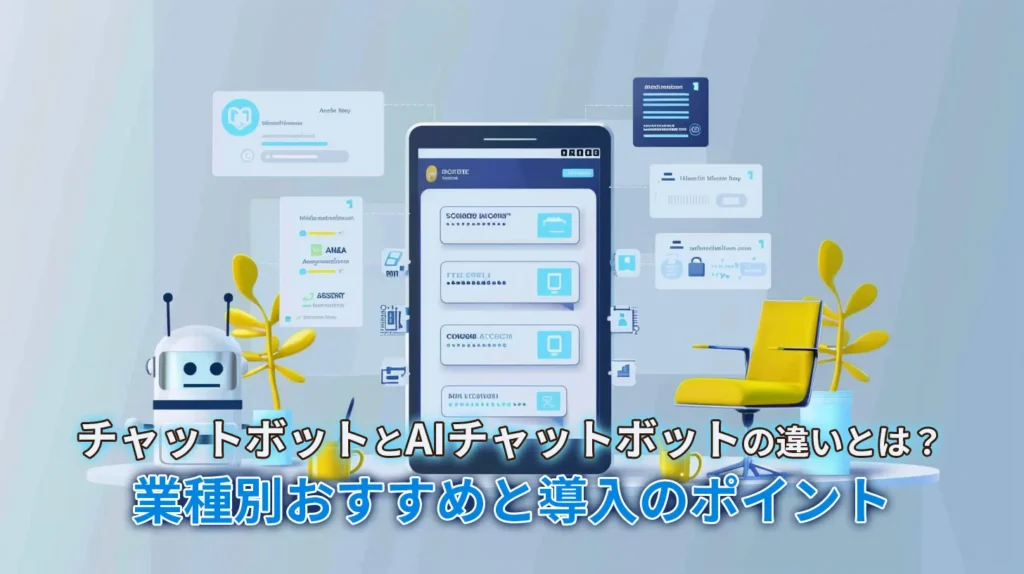 チャットボットとAIチャットボットの違いとは?業種別おすすめと導入のポイント