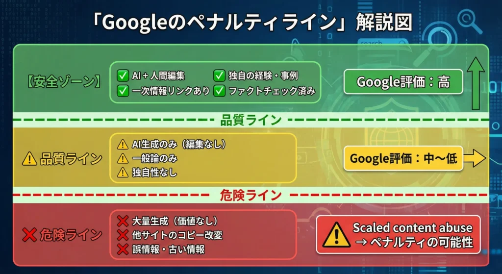 Googleのペナルティライン 解説図