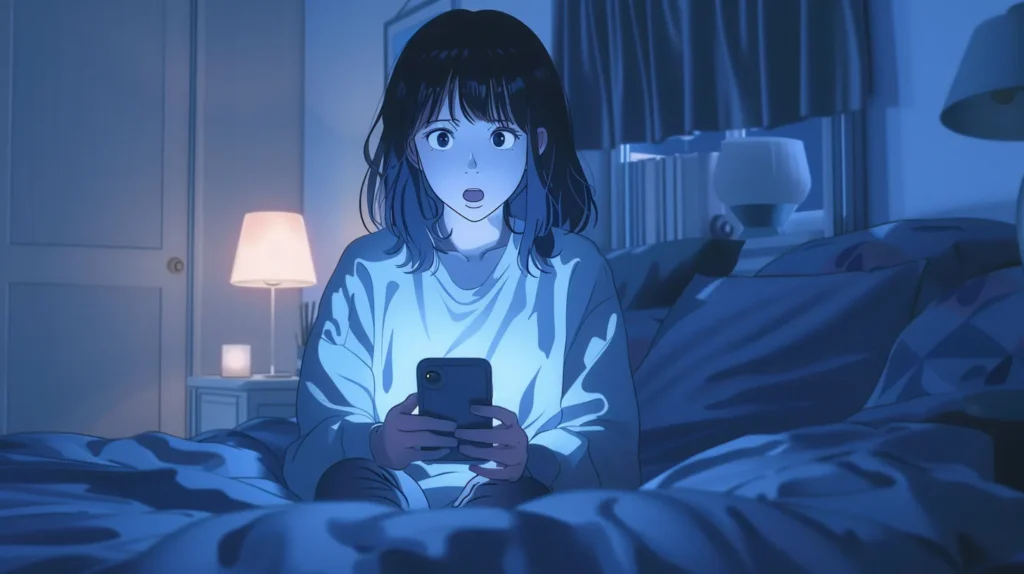 スマホの「自動調整」機能が影響していないか確認する