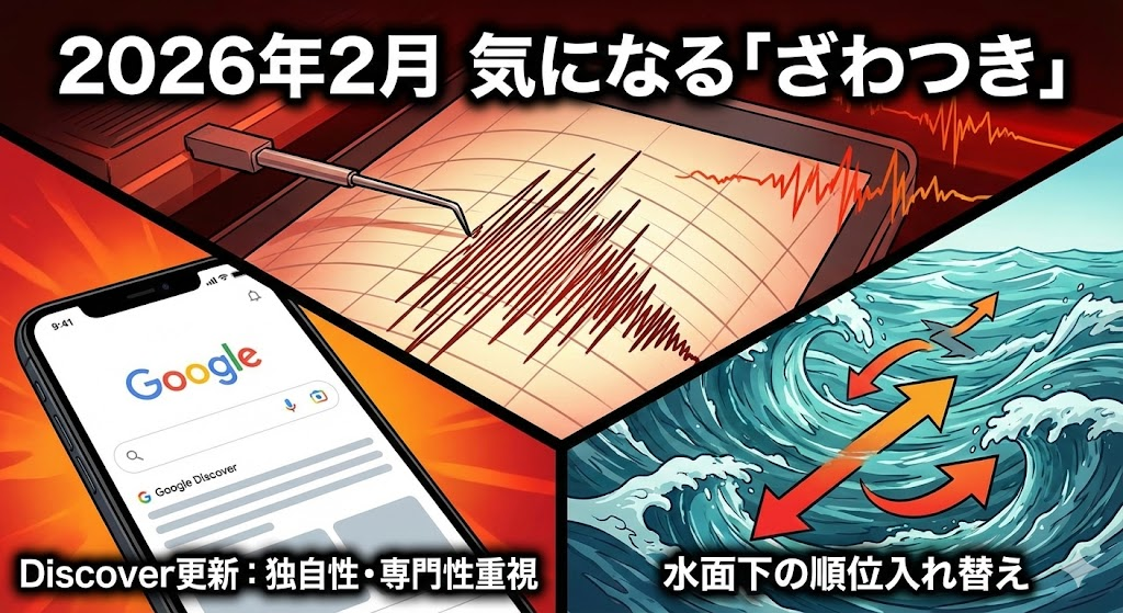 2026年2月、気になる"ざわつき"