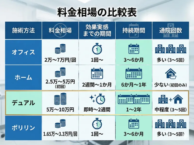 価格帯の比較