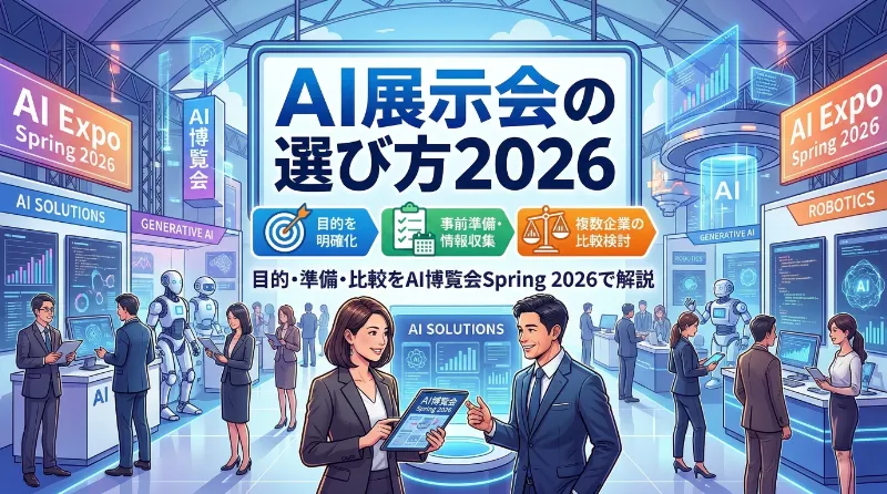 AI展示会の選び方2026｜目的・準備・比較をAI博覧会 Spring 2026で解説