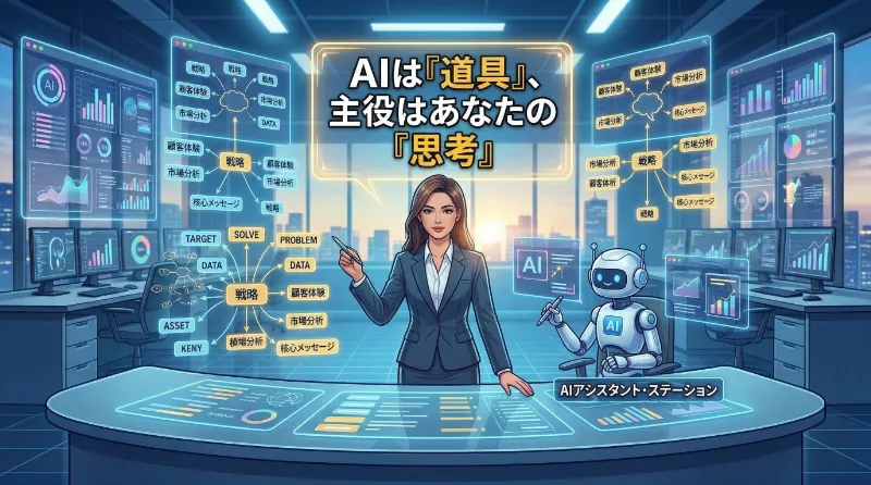まとめ：AIは「道具」、主役はあなたの「思考」