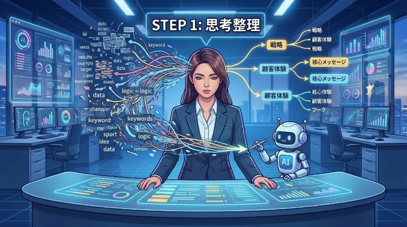 STEP 1：AIで自分の頭を整理する