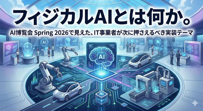 フィジカルAIとは何か。AI博覧会 Spring 2026で見えた、IT事業者が次に押さえるべき実装テーマ