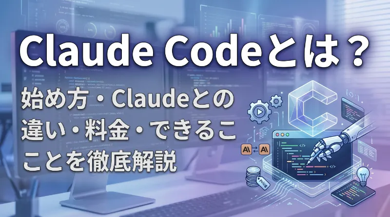 Claude Codeとは？始め方・Claudeとの違い・料金・できることを徹底解説