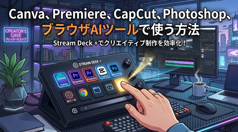 Canva、Premiere、CapCut、Photoshop、ブラウザAIツールで使う方法