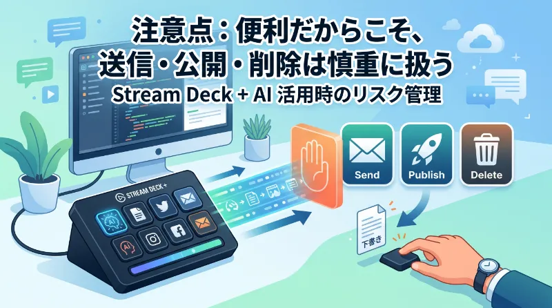 注意点：便利だからこそ、送信・公開・削除は慎重に扱う