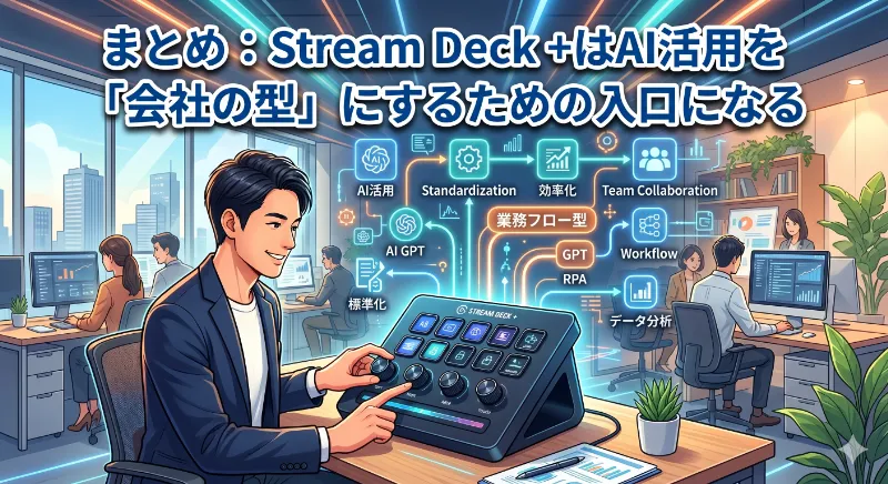 まとめ：Stream Deck +はAI活用を「会社の型」にするための入口になる