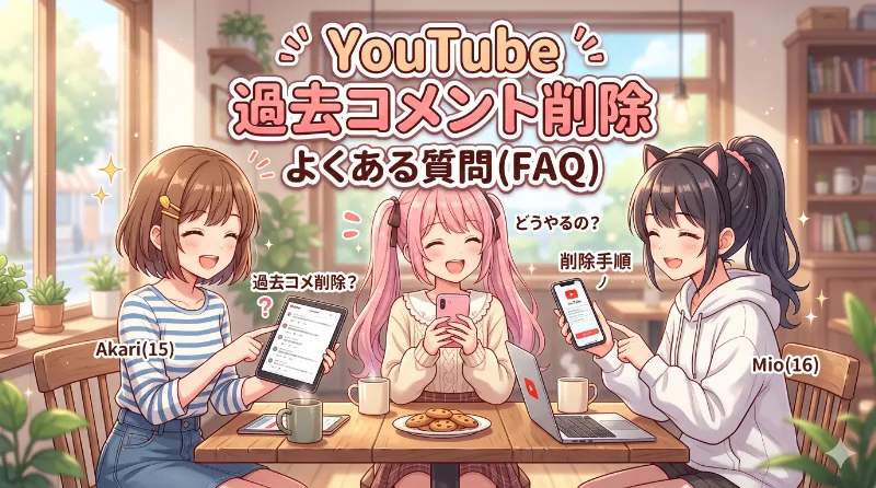 FAQ:YouTubeの過去コメント削除に関するよくある質問
