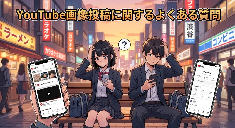 YouTube画像投稿に関するよくある質問
