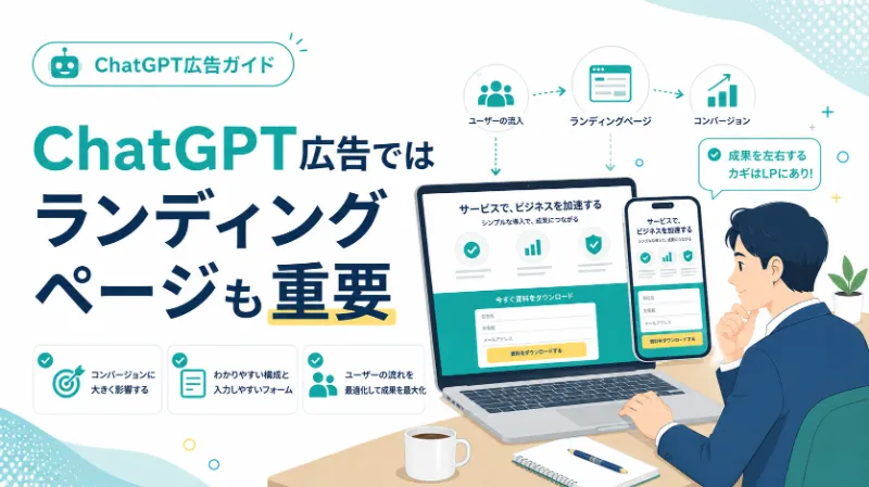 ChatGPT広告ではランディングページも重要