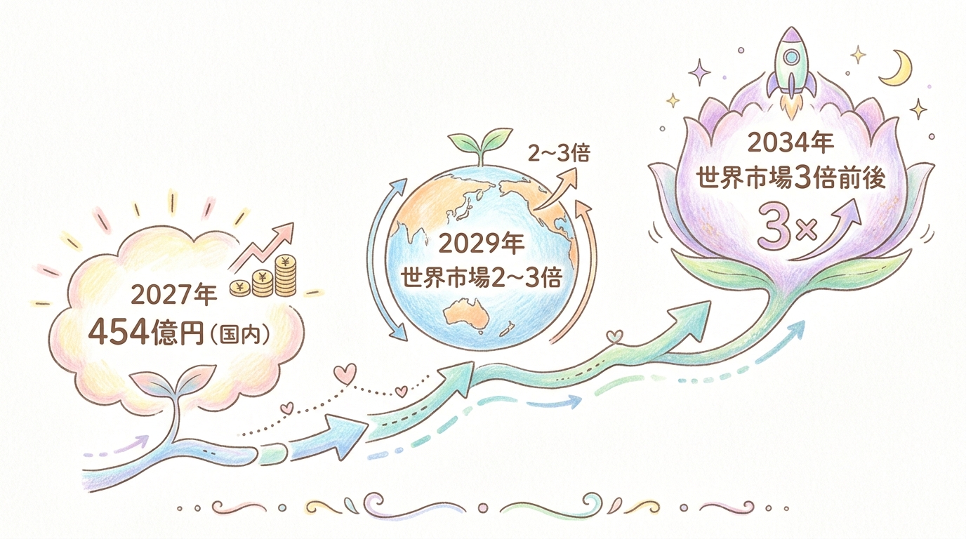 短期中期長期で見るAIチャットボット市場予測レンジ