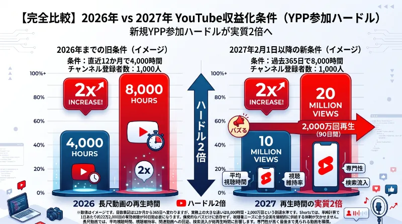 YouTube収益化条件
