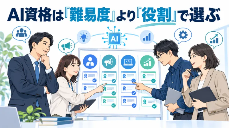 AI資格は「難易度」より「役割」で選ぶ
