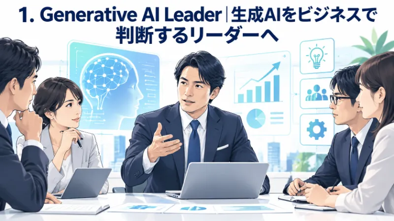 1. Generative AI Leader|生成AIをビジネスで判断するリーダーへ