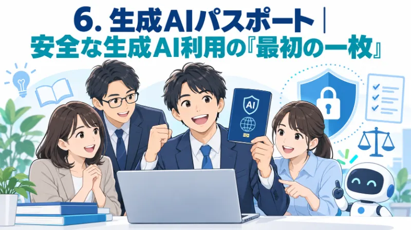 6. 生成AIパスポート|安全な生成AI利用の「最初の一枚」
