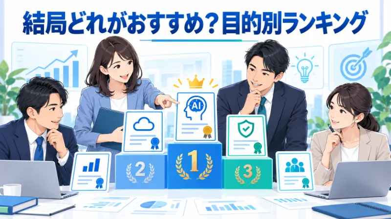 結局どれがおすすめ?目的別ランキング