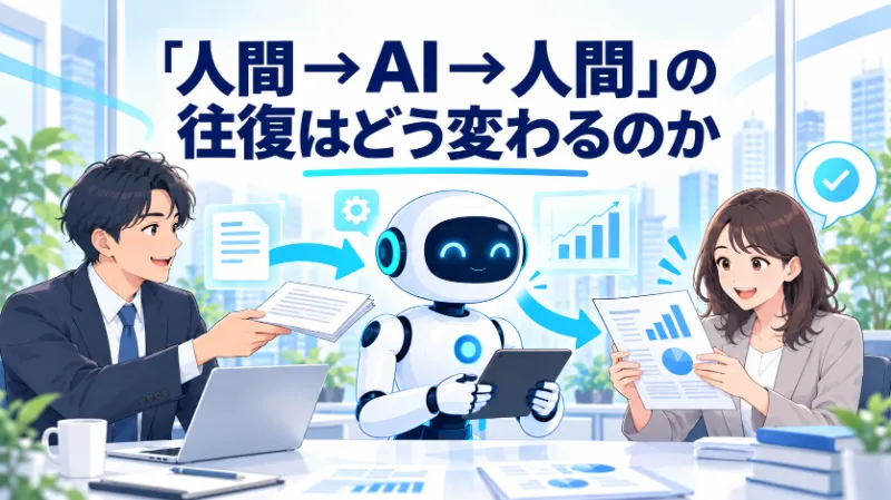 「人間 → AI → 人間」の往復はどう変わるのか