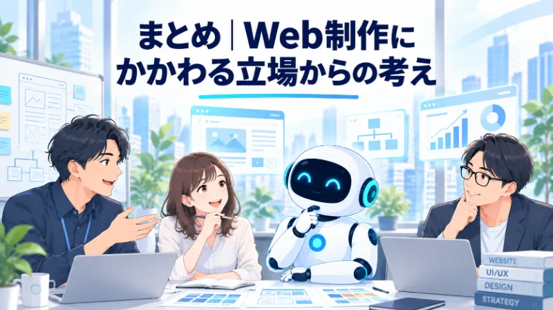 まとめ|Web制作にかかわる立場からの考え
