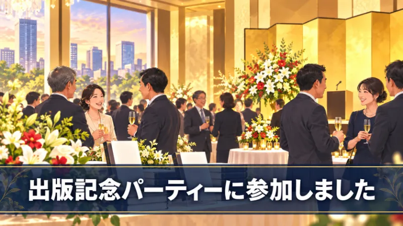 出版記念パーティーに参加しました