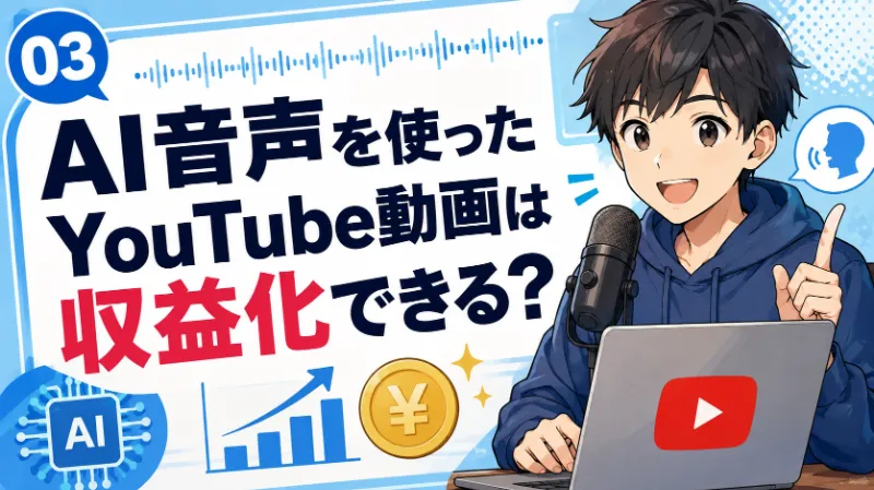 AI音声を使ったYouTube動画は収益化できる？