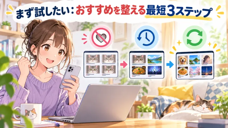 まず試したい:おすすめを整える最短3ステップ