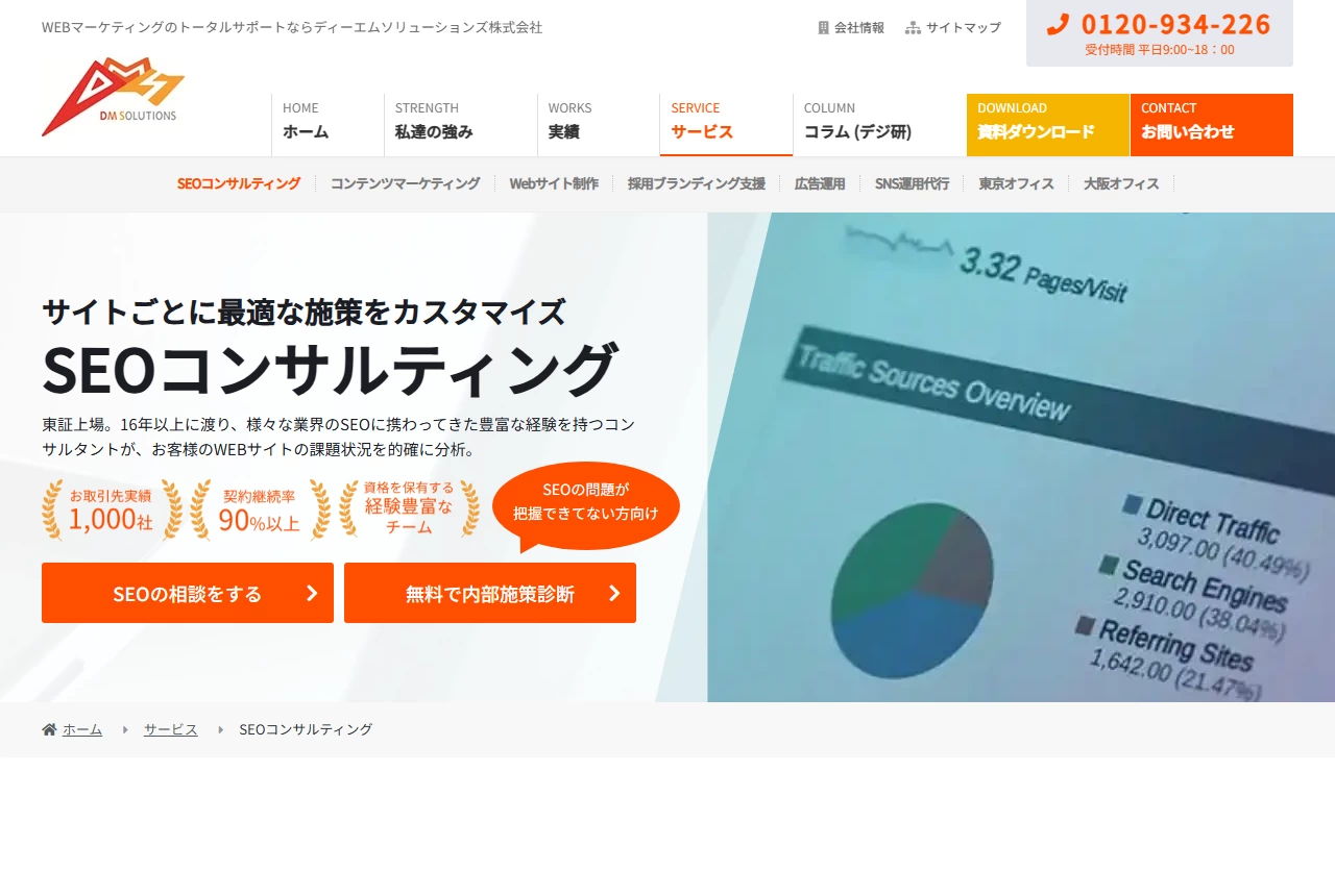 ディーエムソリューションズ株式会社の公式サイト（トップページ）