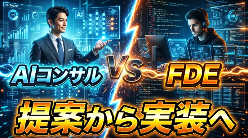 AIコンサルタントとFDEの違いとは?日本で始まる「提案から実装へ」の変化と人材育成の未来【2026年版】