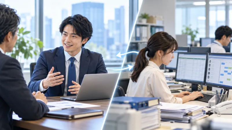 少人数の会社ほど「営業活動」と「営業作業」を分ける