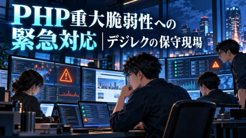 PHP重大脆弱性への緊急対応｜デジレクの保守現場