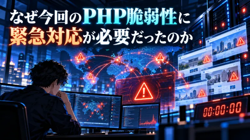 なぜ今回のPHP脆弱性に緊急対応が必要だったのか