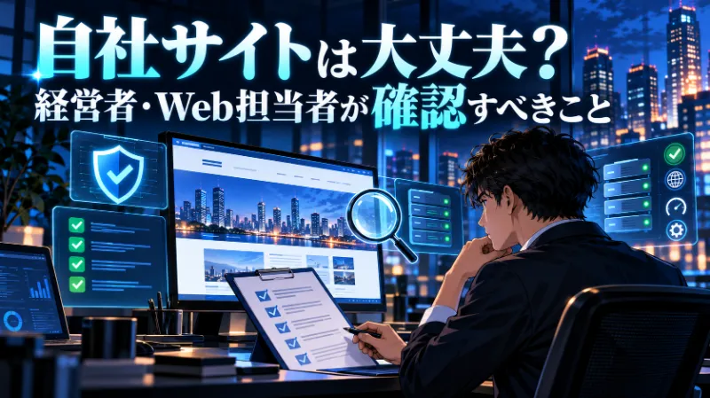 自社サイトは大丈夫？経営者・Web担当者が確認すべきこと