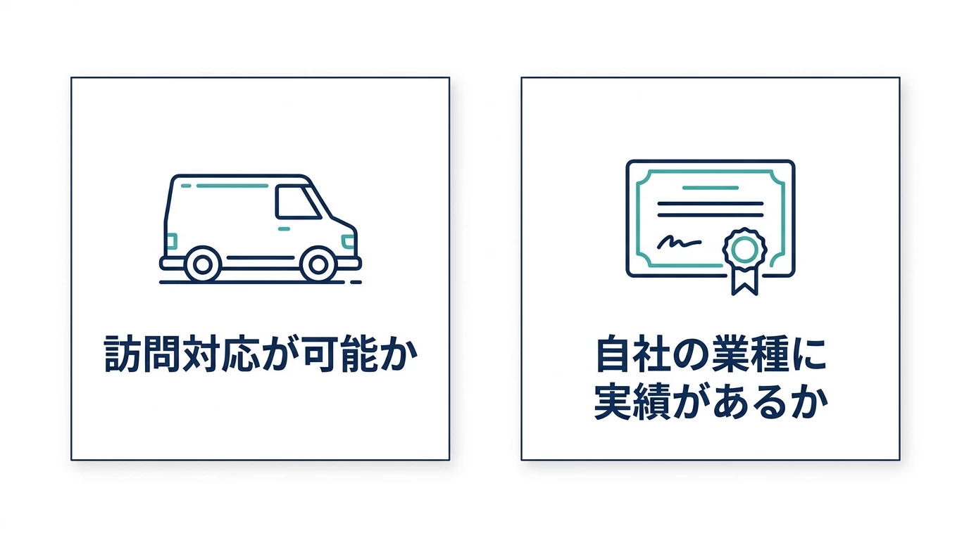 MEO対策会社選びの2つの判断軸